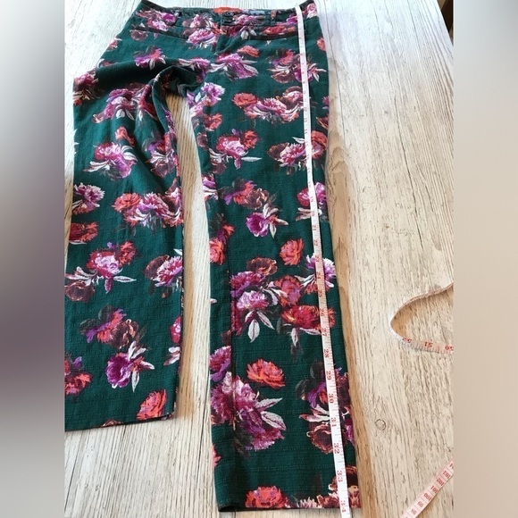 Anthropologie Cartonnier Floral Charlie Trouser Ankle Pants Women’s size 2 - Picture 13 of 15